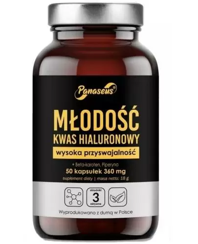 Panaseus młodość kwas hialuronowy 50 kapsułek zdjęcie