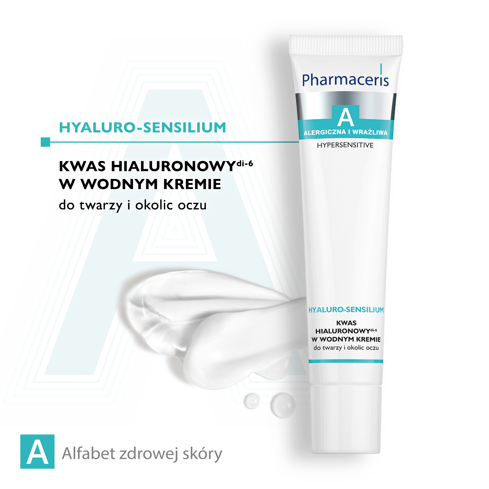 Pharmaceris A Hyaluro-Sensilium kwas hialuronowy di-2 w wodnym kremie do twarzy 40 ml