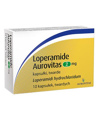Loperamide Aurovitas 2 mg, 10 kaps., biegunka, cena, opinie, ulotka zdjęcie