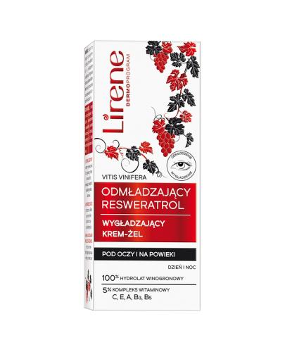 Lirene Odmładzający Resweratrol krem-żel pod oczy i na powieki, 15 ml zdjęcie