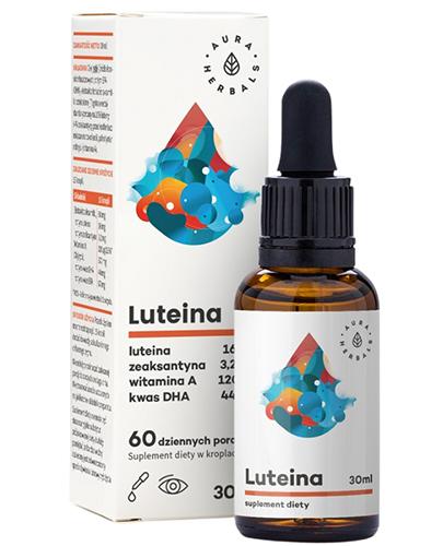 Aura Herbals Luteina + Witamina A + DHA + Zeaksantyna Krople, 30 ml zdjęcie