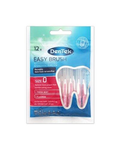 Dentek Szczoteczki międzyzębowe Easy Brush, rozmiar 0 (0,4 mm), 12 sztuk zdjęcie