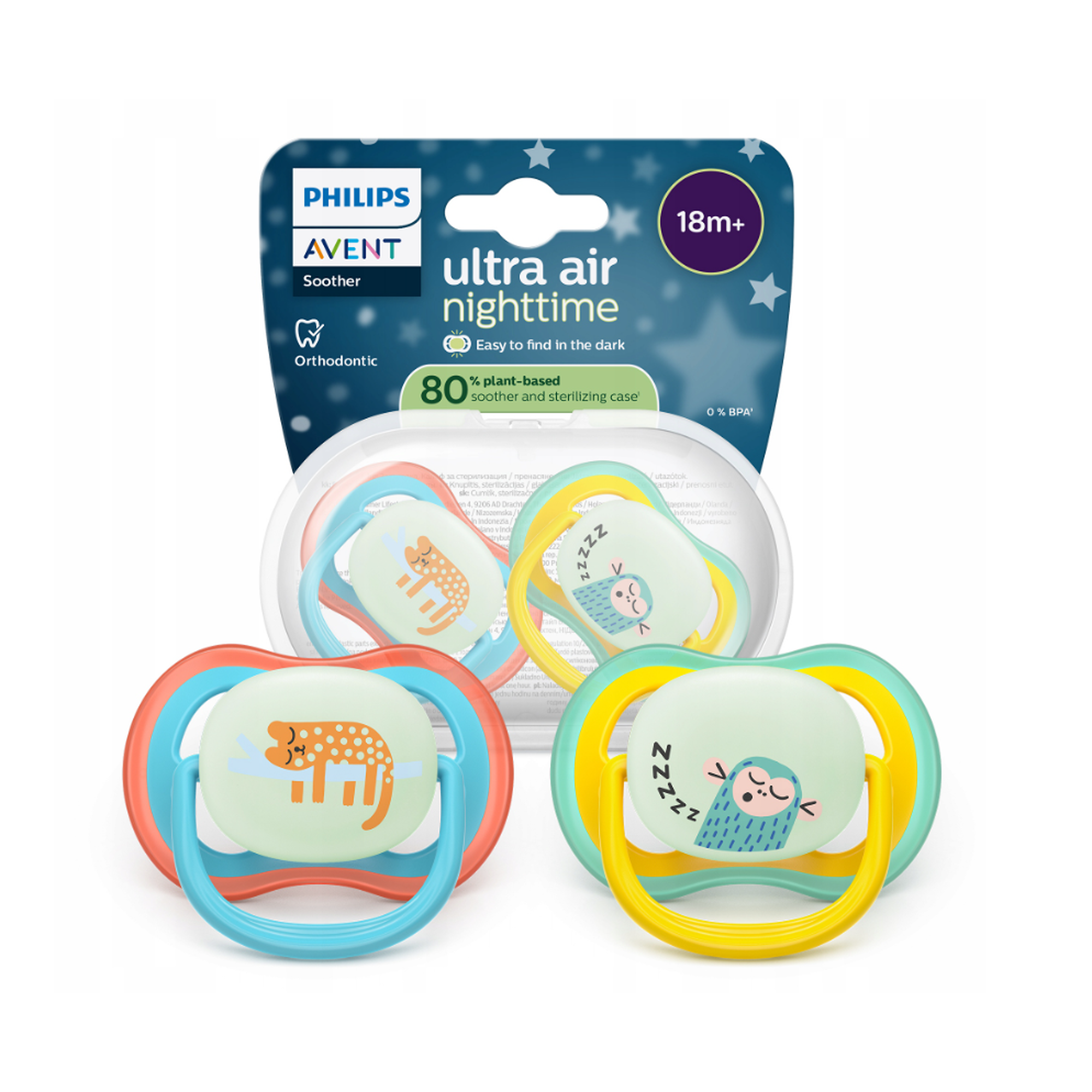 Philips Avent Ultra Air Smoczek ortodontyczny SCF376/32 18 m+, 2 sztuki zdjęcie