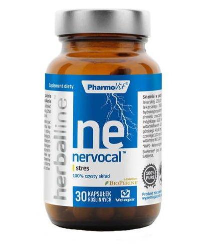 PharmoVit Herballine Nervocal - 60 kaps. - cena, opinie, właściwości  zdjęcie