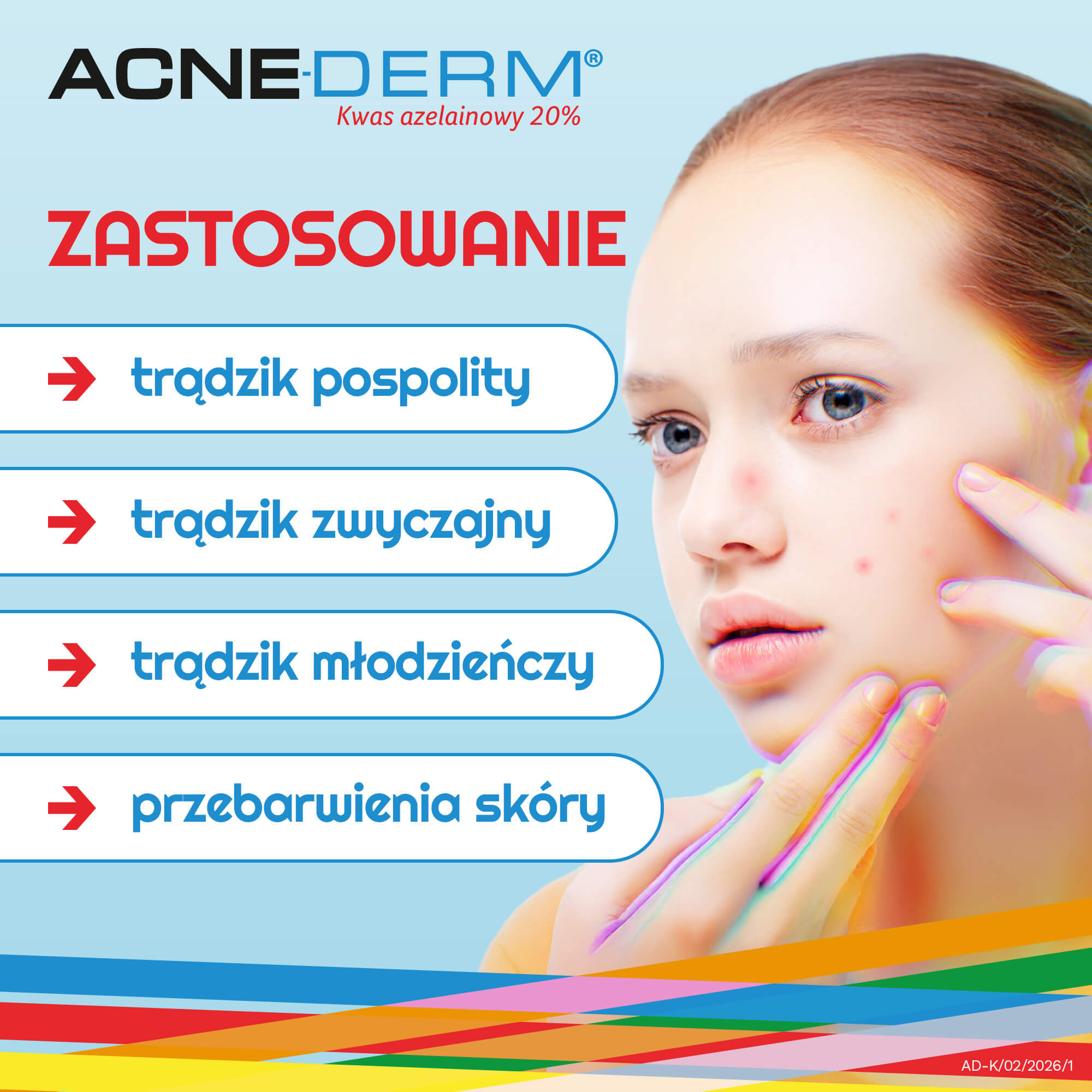 Acne-Derm wybielający krem z kwasem azelainowym 20%, 20 g, przeciwtrądzikowy