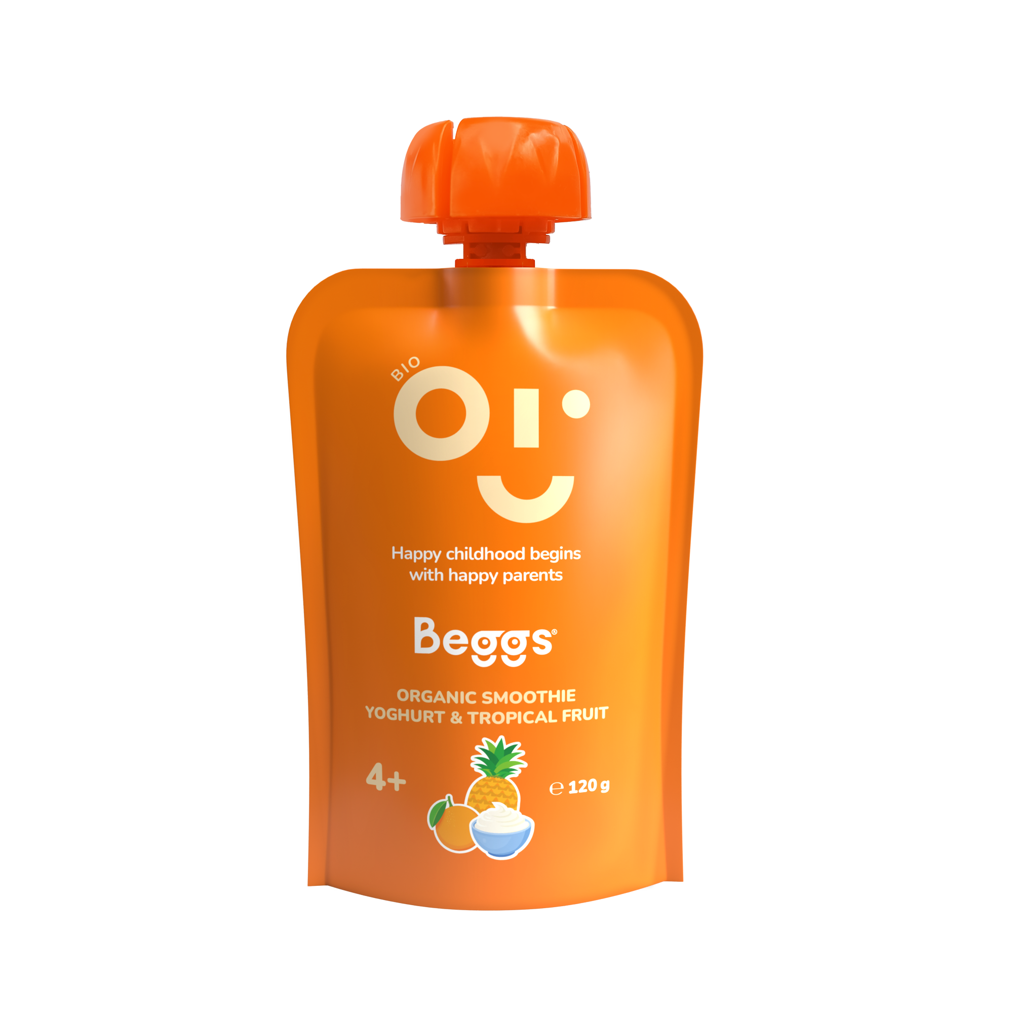 Beggs BIO Smoothie z jogurtem i owocem tropikalnym, 120 g