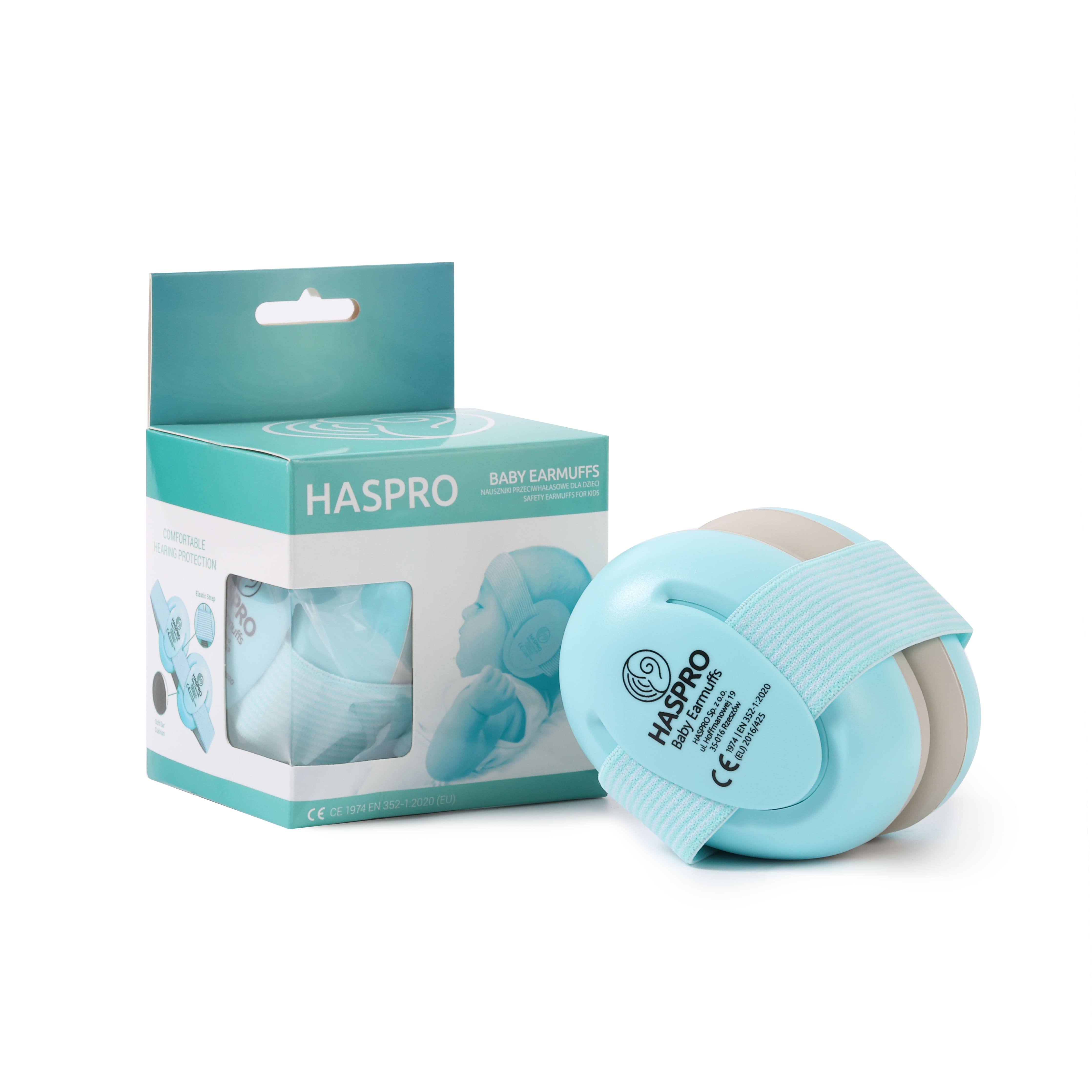 Haspro Baby Earmuffs, Nauszniki ochronne dla niemowląt i dzieci 0-3 lata, 1 szt zdjęcie