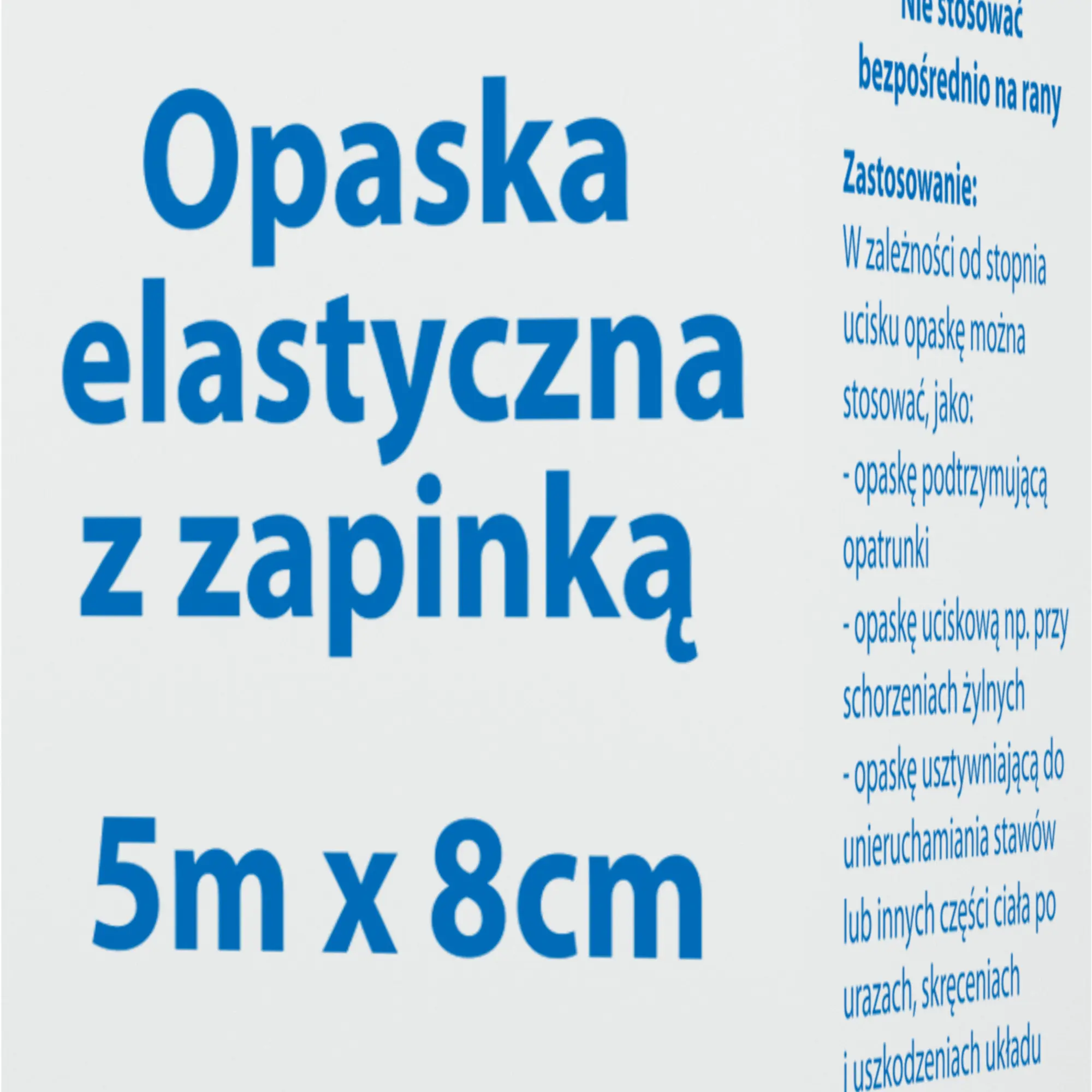 Viscoplast opaska elastyczna z zapinką 5m x 8cm 1 sztuka