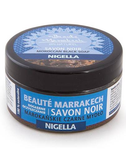 Beaute Marrakech Czarne mydło marokańskie Savon Noir z olejem z czarnuszki 100% Naturalne - 100 g - cena, opinie, skład zdjęcie