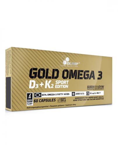 OLIMP GOLD OMEGA 3 SPORT EDITION D3+K2, kapsułki, 60 sztuk zdjęcie