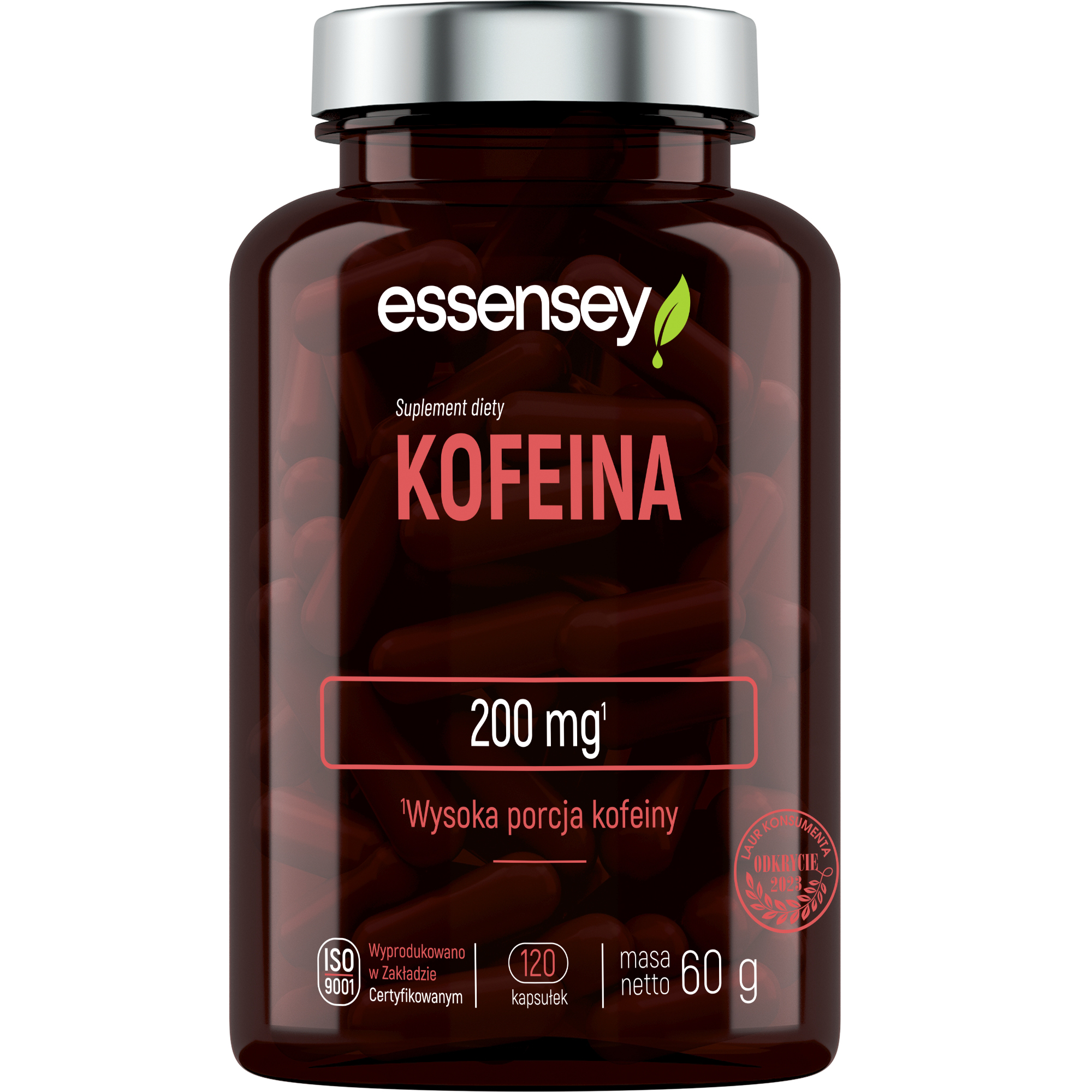 Essensey, Kofeina, kapsułki, 120 sztuk zdjęcie