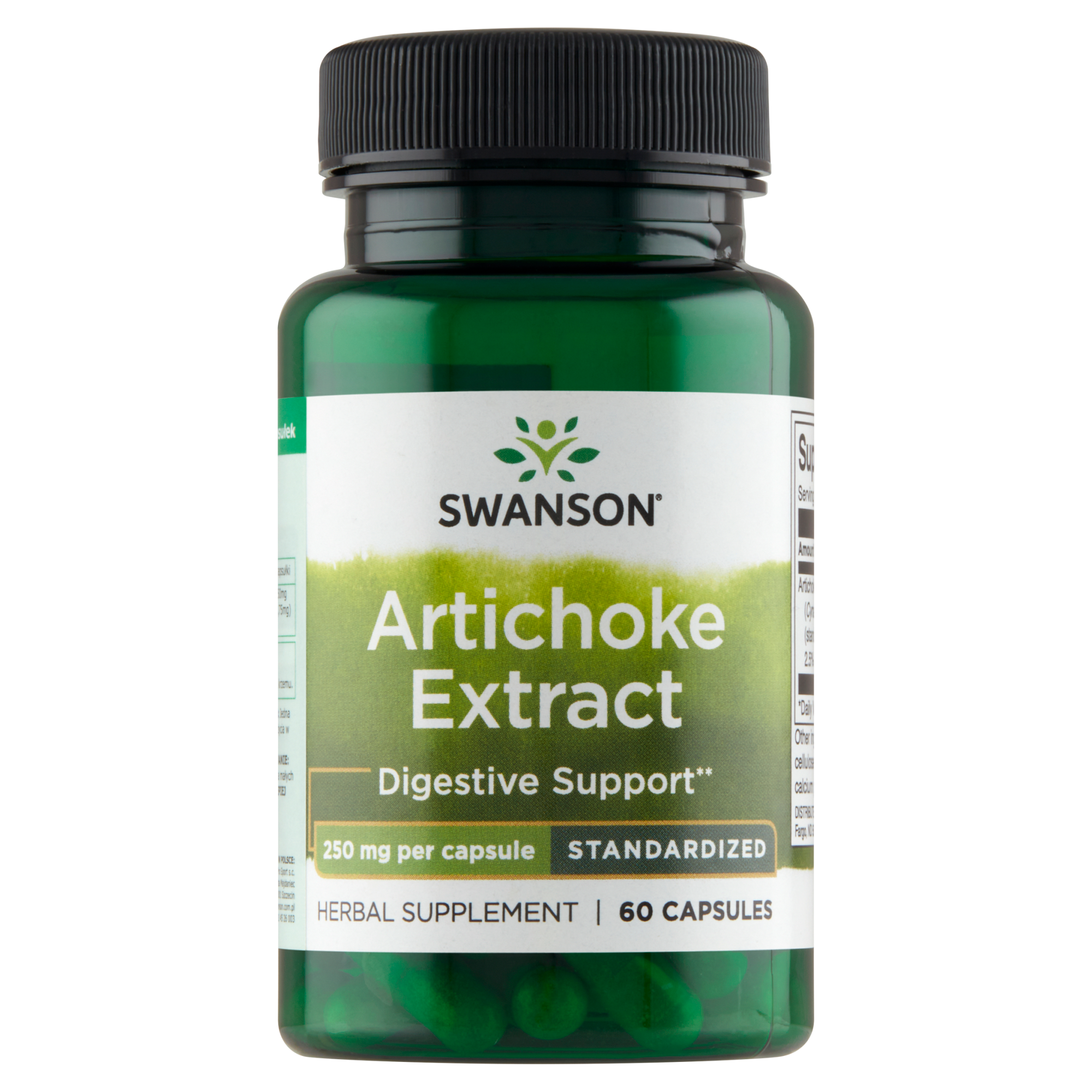 Swanson Artichoke Extract (karczoch) 250 mg 60 kapsułek zdjęcie