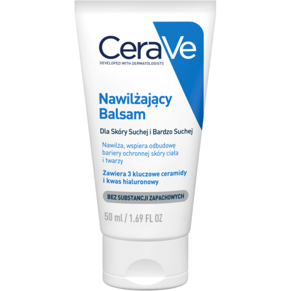 Cerave, nawilżający, balsam do twarzy i ciała z ceramidami do skóry suchej i bardzo suchej, 50 ml zdjęcie