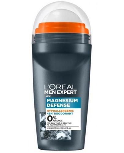 L'Oreal Men Expert Magnesium Defense Hipoalergiczny Dezodorant Roll-On, 50 ml zdjęcie