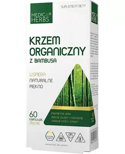 Medica Herbs Krzem organiczny z bambusa 60 kapsułek zdjęcie