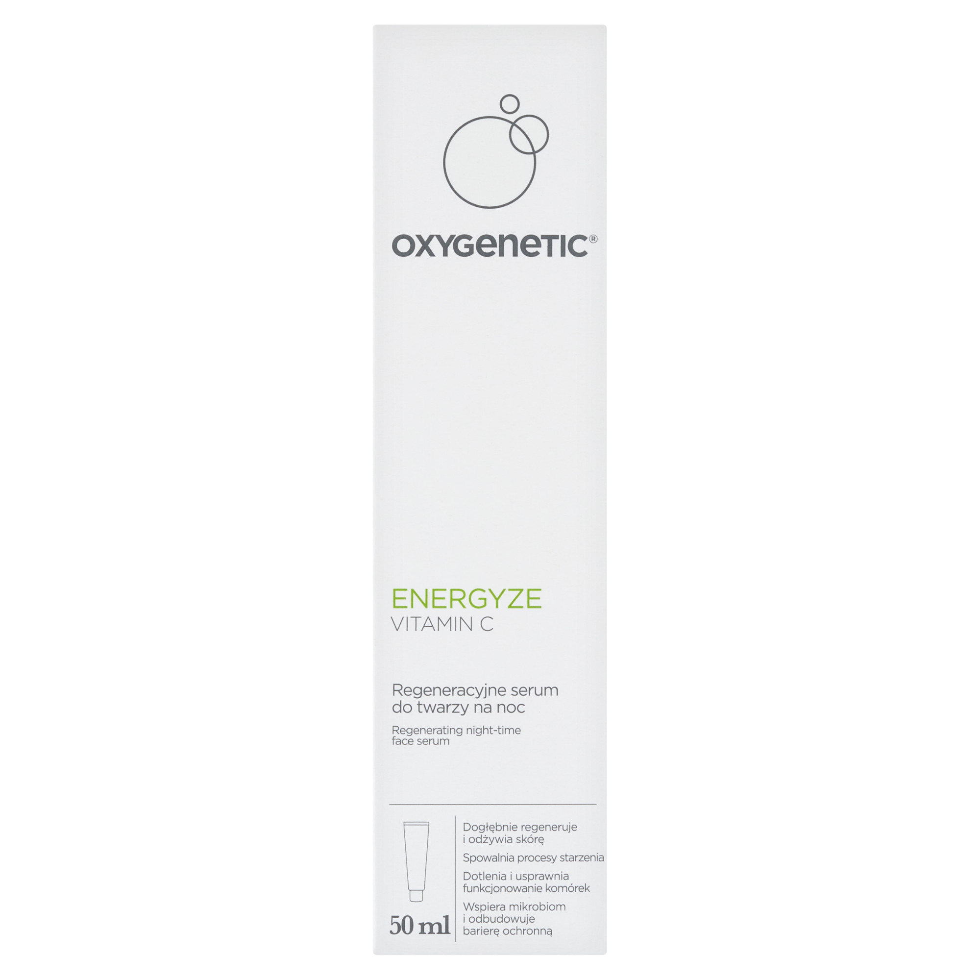 Oxygenetic Energyze vitamin C, regeneracyjne serum do twarzy na noc, 50 ml zdjęcie