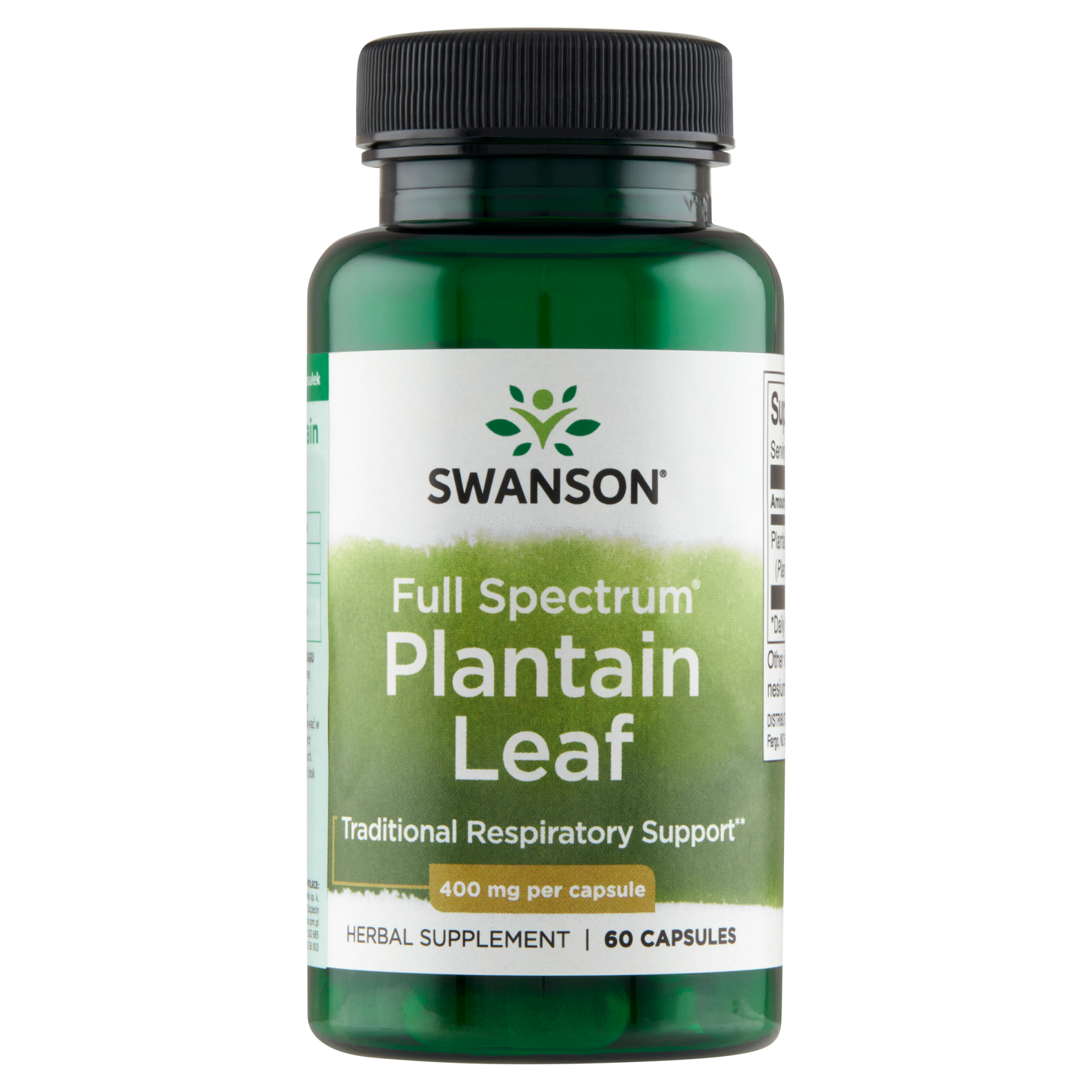 SWANSON Full Spectrum Plantain 400 mg, 60 kapsułek zdjęcie