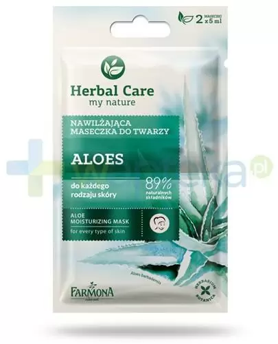 Farmona Herbal Care Aloes nawilżająca maseczka do twarzy 2x 5 ml zdjęcie
