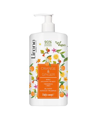 Lirene Mydło pod prysznic i do kąpieli Orange & Ginger, 500 ml, cena, opinie, właściwości   zdjęcie