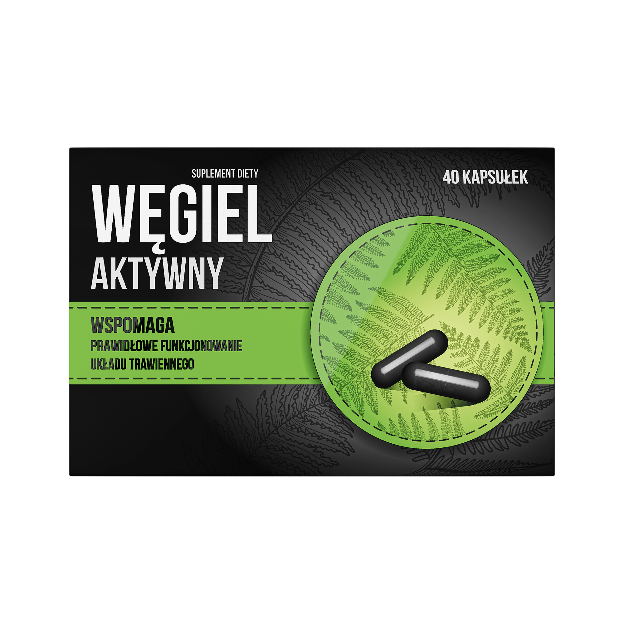 Węgiel aktywny 40 kapsułek zdjęcie