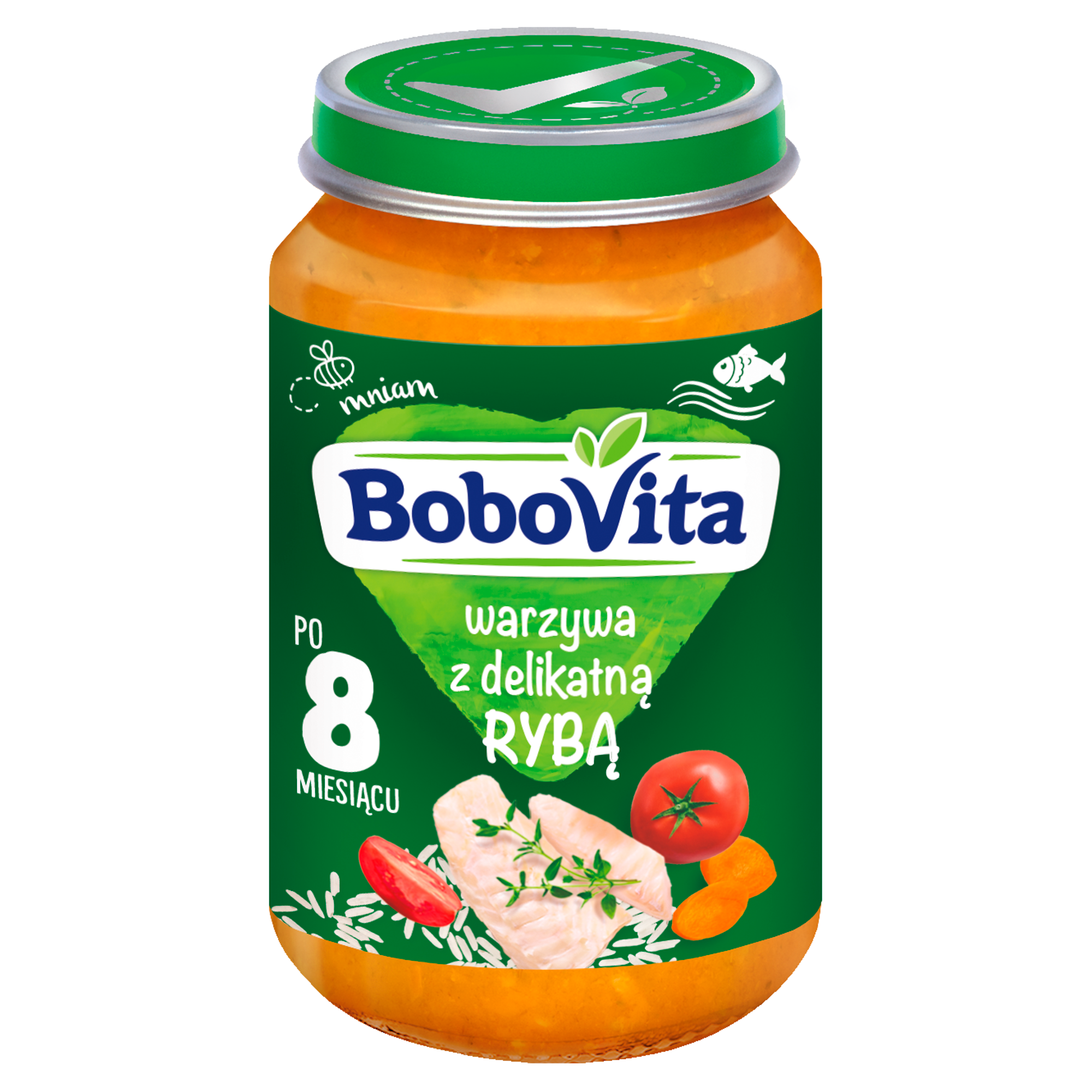 BOBOVITA Warzywa z delikatną rybą po 8 m-cu - 190 g zdjęcie