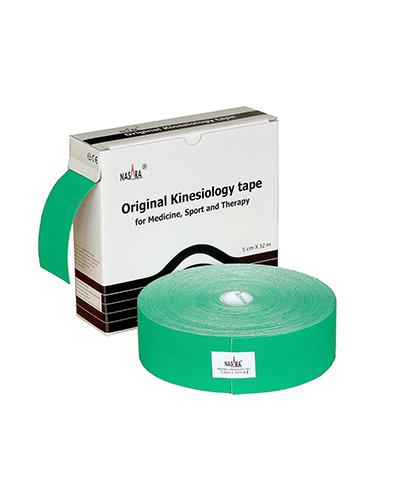 Nasara Kinesiology Tape XXL, 5 cm x 32 m,  zielony, 1 szt., cena, opinie, wskazania zdjęcie