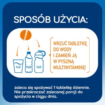 Plusssz Magnez Skurcz Cytrynian smak cytryna-pomarańcza 24 tabletek musujących
