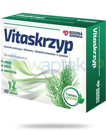 Rodzina Zdrowia Vitaskrzyp na włosy skórę i paznokcie 60 tabletek zdjęcie