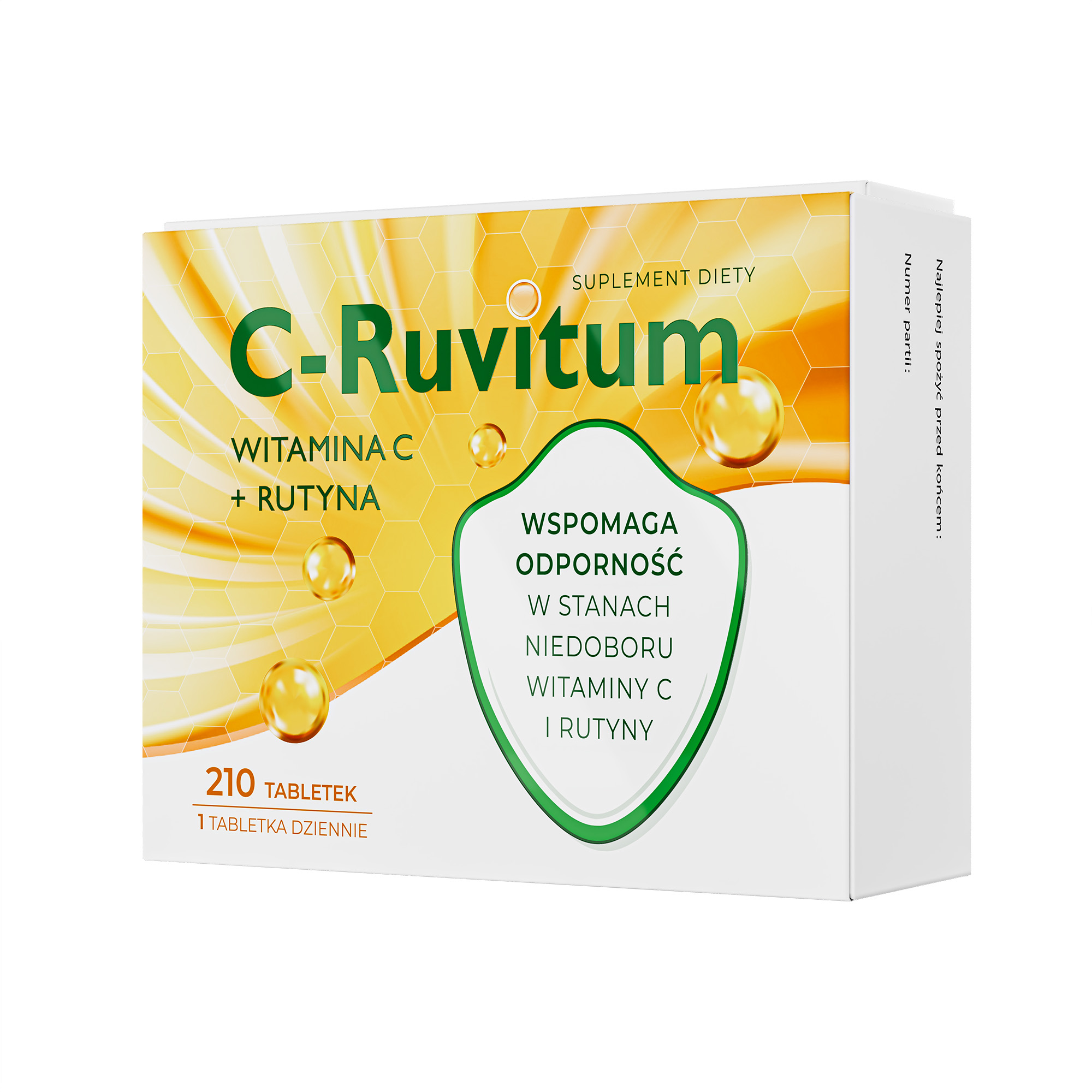 C-Ruvitum Witamina C + Rutyna, tabletki, 210 sztuk