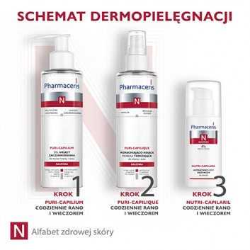 Pharmaceris N Puri-Capilium, żel kojący zaczerwienienia, do mycia twarzy i oczu, 190 ml