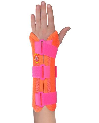 Pani Teresa Medica Young Orteza nadgarstka z ujęciem kciuka dla dzieci Koralowy 11-14 cm, 1 sztuka [PT 0337] zdjęcie