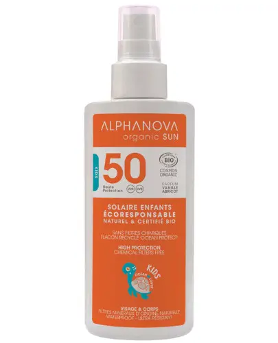 Alphanova Sun Bio Kids spray przeciwsłoneczny SPF 50 125 g zdjęcie