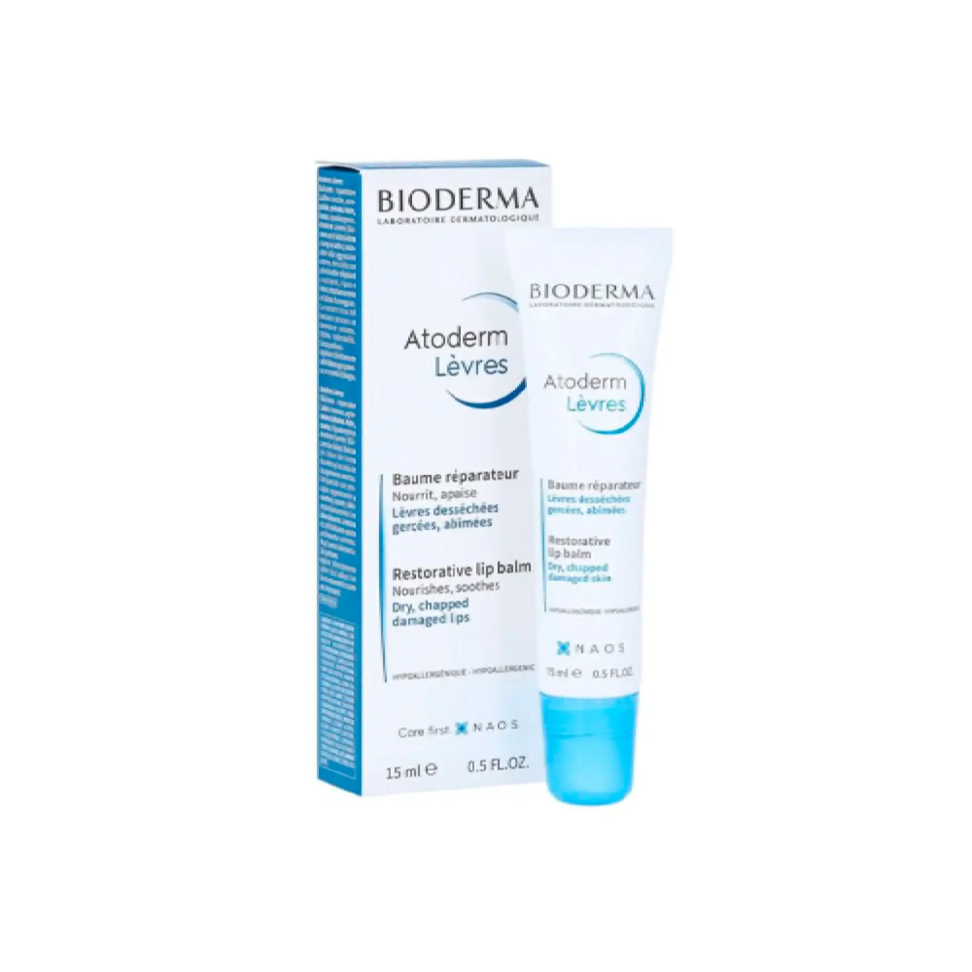 Bioderma Atoderm Levres Baume, Odżywczy i regenerujący balsam do ust, 15 ml zdjęcie