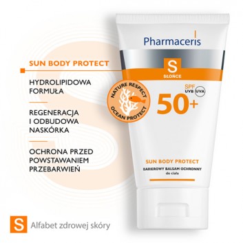 PHARMACERIS S SUN BODY PROTECT Hydrolipidowy ochronny balsam do ciała SPF50+ - 150 ml 