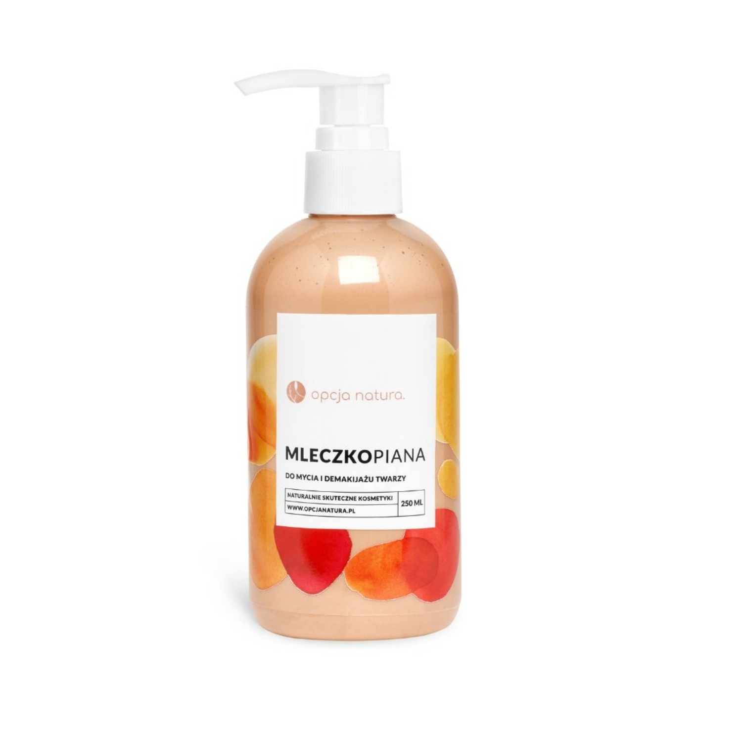 Opcja Natura, mleczkopiana do mycia i demakijażu twarzy, 250 ml zdjęcie