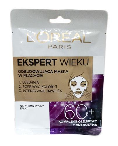 L'Oreal Ekspert Wieku Odbudowująca maska w płacie 60+ - 1 szt. - cena, opinie, działanie zdjęcie