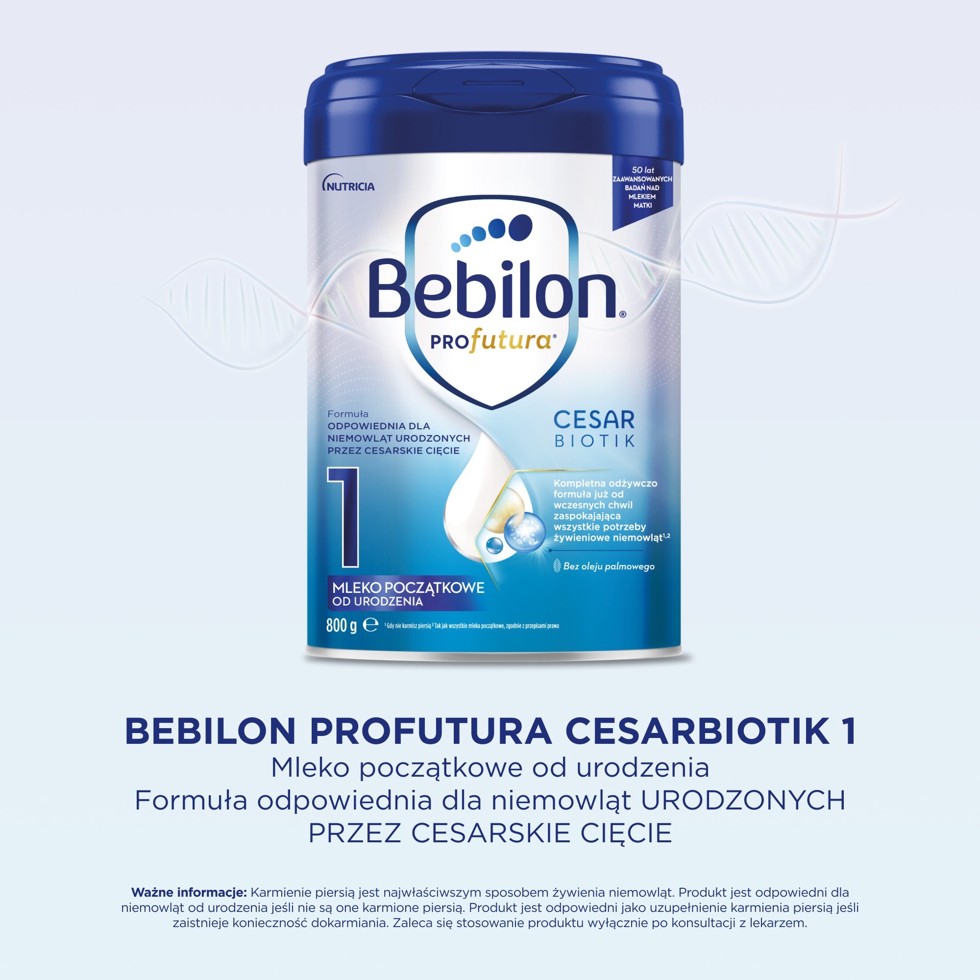 Bebilon Profutura Cesarbiotik 1 mleko początkowe od urodzenia 800 g