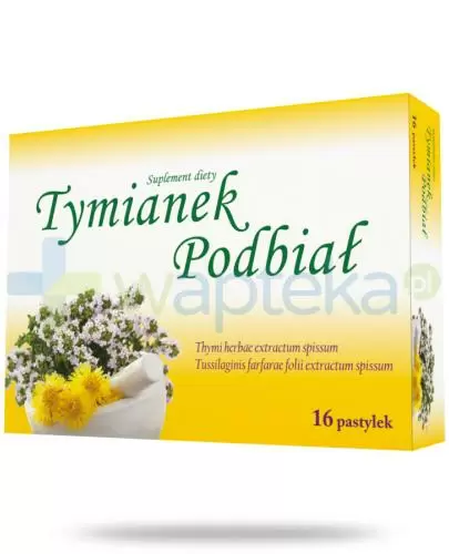 TYMIANEK PODBIAŁ Pastylki do ssania - 16 szt. zdjęcie
