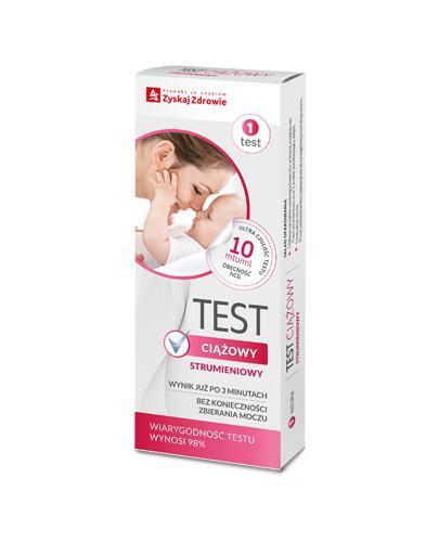 Zyskaj Zdrowie Test ciążowy strumieniowy, 1 sztuka zdjęcie