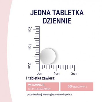 Naturell Metylo-B12 500 witamina B12 0,5mg 60 tabletek