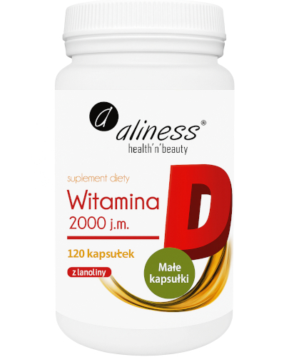 Aliness Witamina D3 2000iu 120 kaps zdjęcie