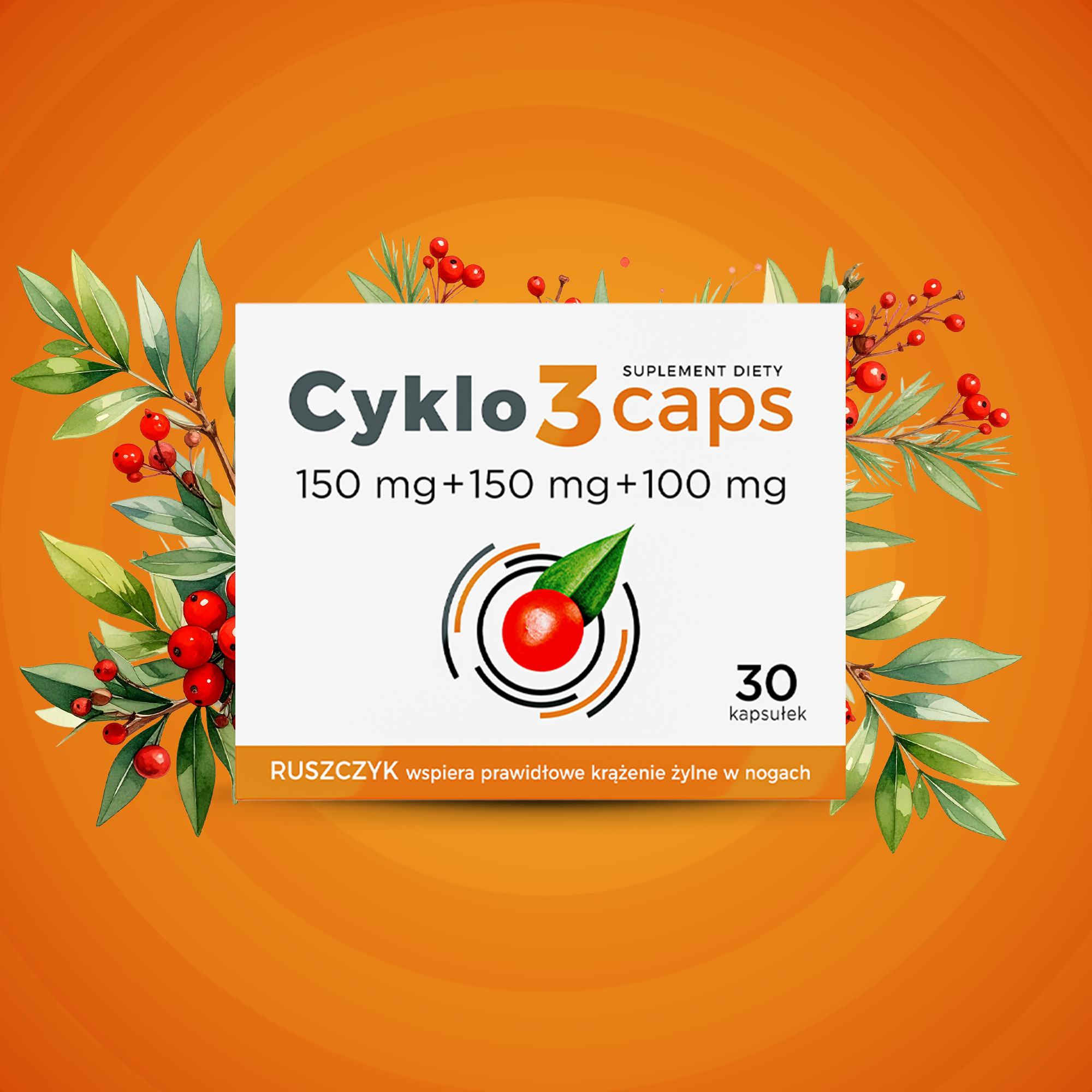 Cyklo3caps, kapsułki, 3 x 30 sztuk