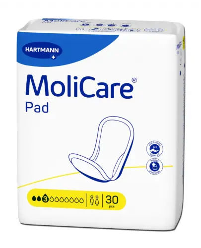 Molicare Pad Midi, anatomiczne wkłady chłonne, 30 sztuk zdjęcie