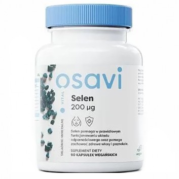 Selen 200 mcg, 90 vegan kaps., cena, wskazania, właściwości