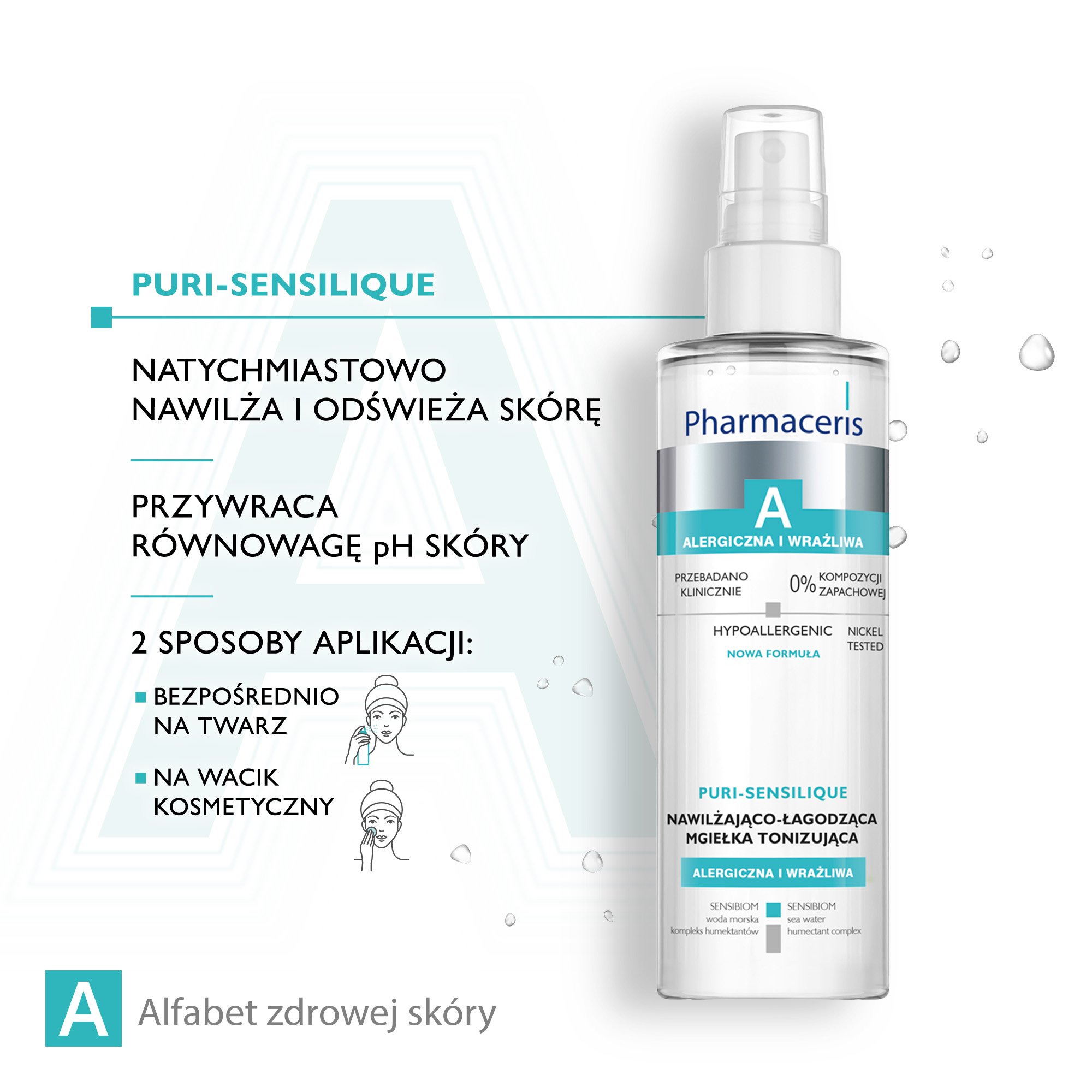 Pharmaceris A Puri-Sensilique, nawilżająco-łagodzący tonik-mgiełka, 200 ml