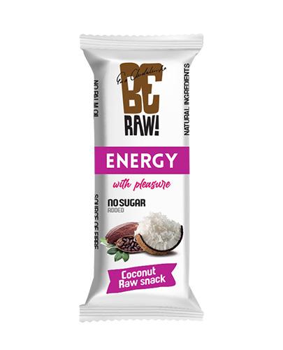 BeRAW! Energy Baton energetyczny Coconut, surowe kakao, kokos, 40 g zdjęcie