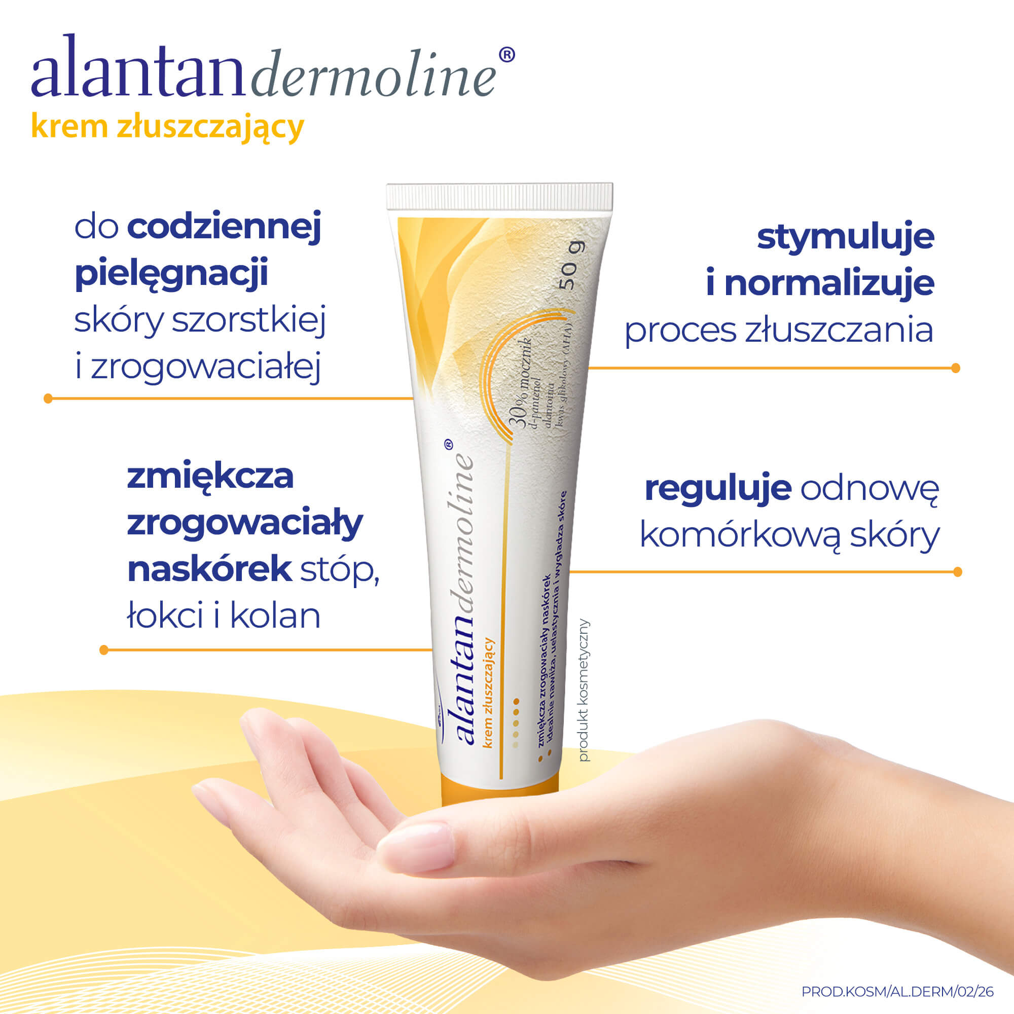 Alantandermoline, Krem złuszczający, 50 g