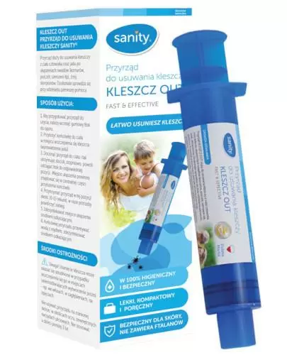 Sanity Kleszcz Out przyrząd do wyciągania kleszczy 1 sztuka zdjęcie