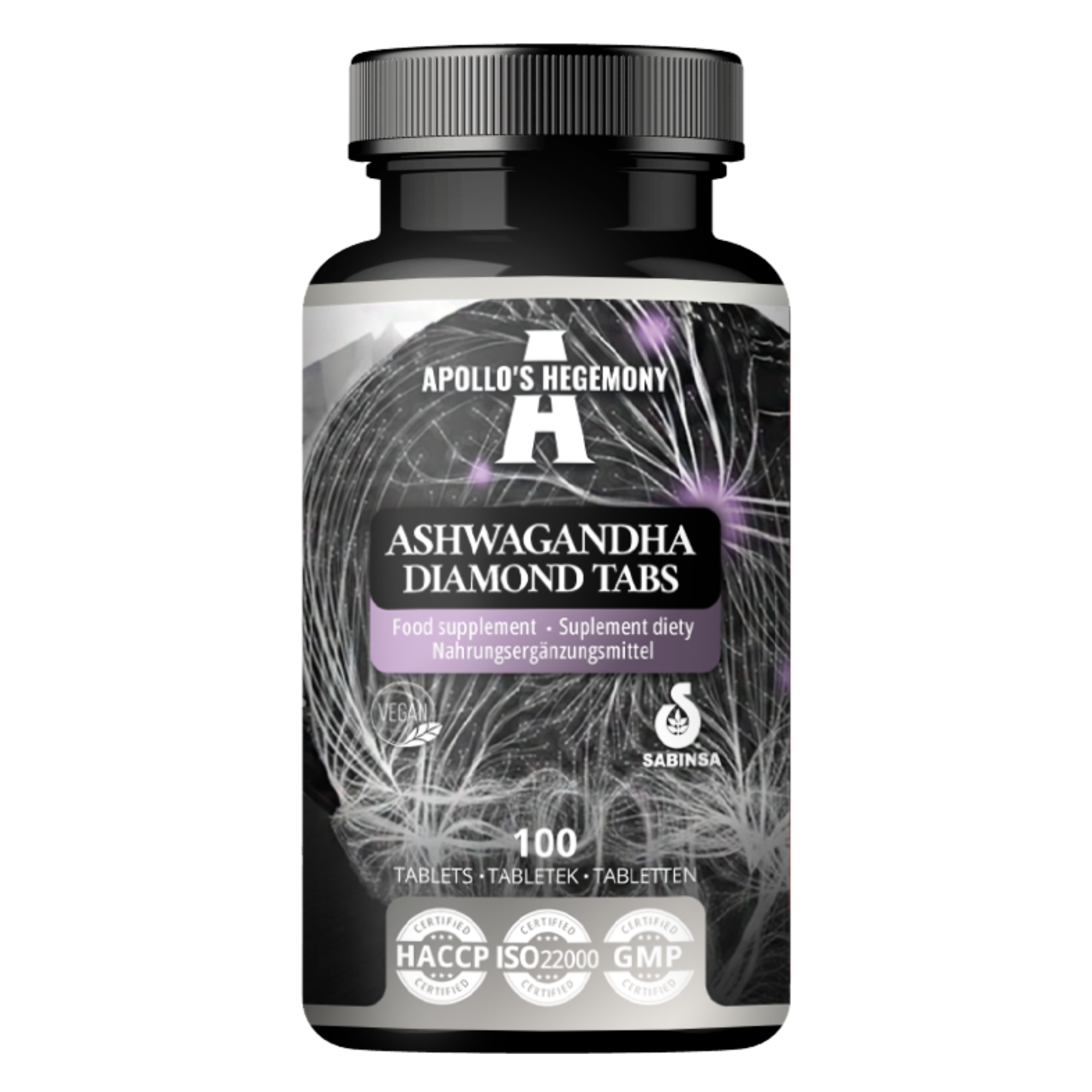 Apollo's Hegemony, Ashwagandha Diamond, tabletki, 100 sztuk zdjęcie
