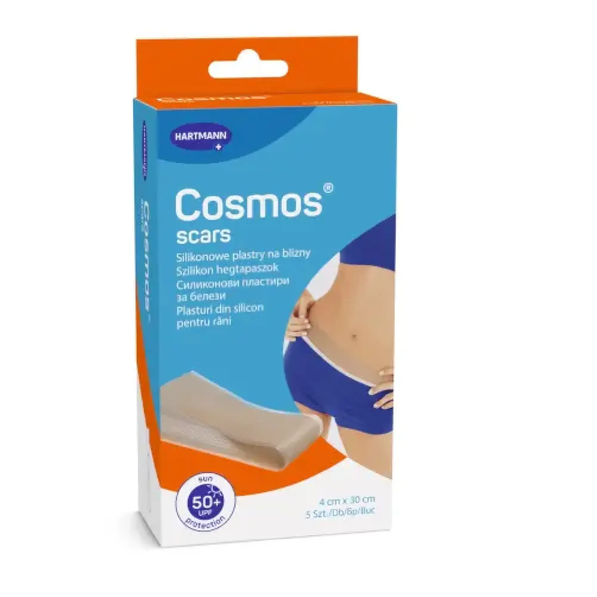 Hartmann, Cosmos Scar, Silikonowe plastry na blizny, 4 x 30 cm, 5 sztuk  zdjęcie